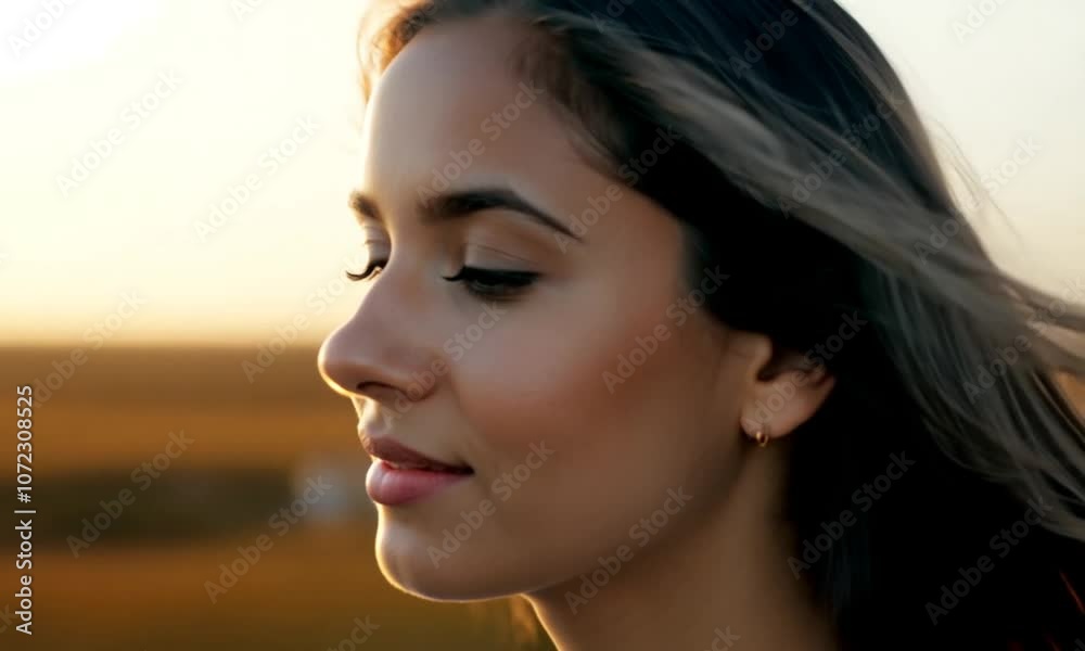 Portrait of a Thoughtful Young Woman with Wind-Blown Hair in Nature
Portrait of a Thoughtful Young Woman with Wind-Blown Hair in Nature