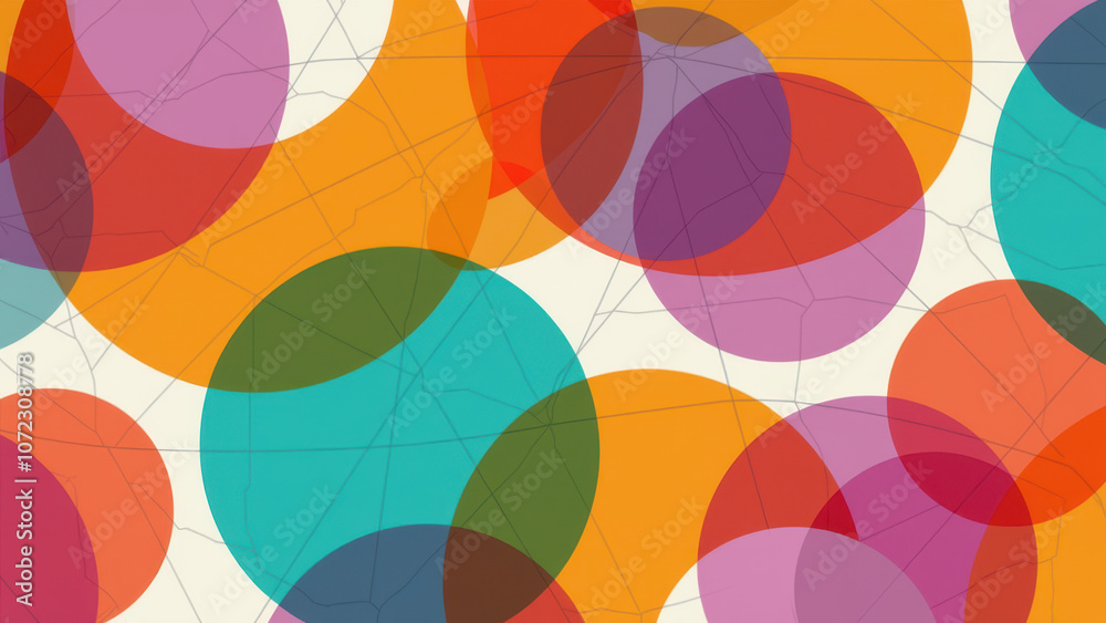 Colorful abstract circles on a white canvas. Colorful abstract circles on a white canvas.