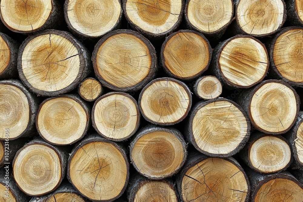 Stacked Logs, natural background image , isolated on white background, , copy space for text, Stacked Logs, natural background image , isolated on white background, , copy space for text,