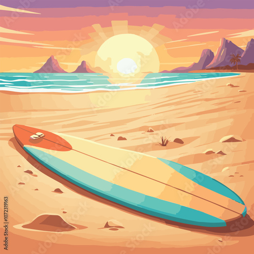 Summer sea background. Top view sea with surfboards. Sea trip. Resort trip. Ocean relax. Summer surfing vector design. Mini slide boards for key chains sold at the Bedugul Traditional Market.	 photo