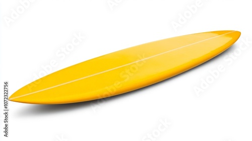 Vibrant Yellow Surfboard for Summer Fun