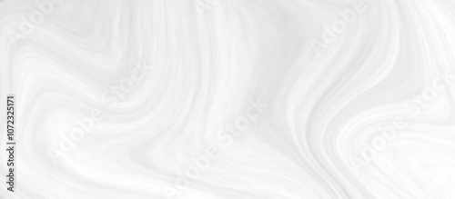 White and grey liquid marble pattern texture natural background.  Liquify Swirl white and gray color art. Beautiful drawing with the divorces and wavy lines in gray tones. 