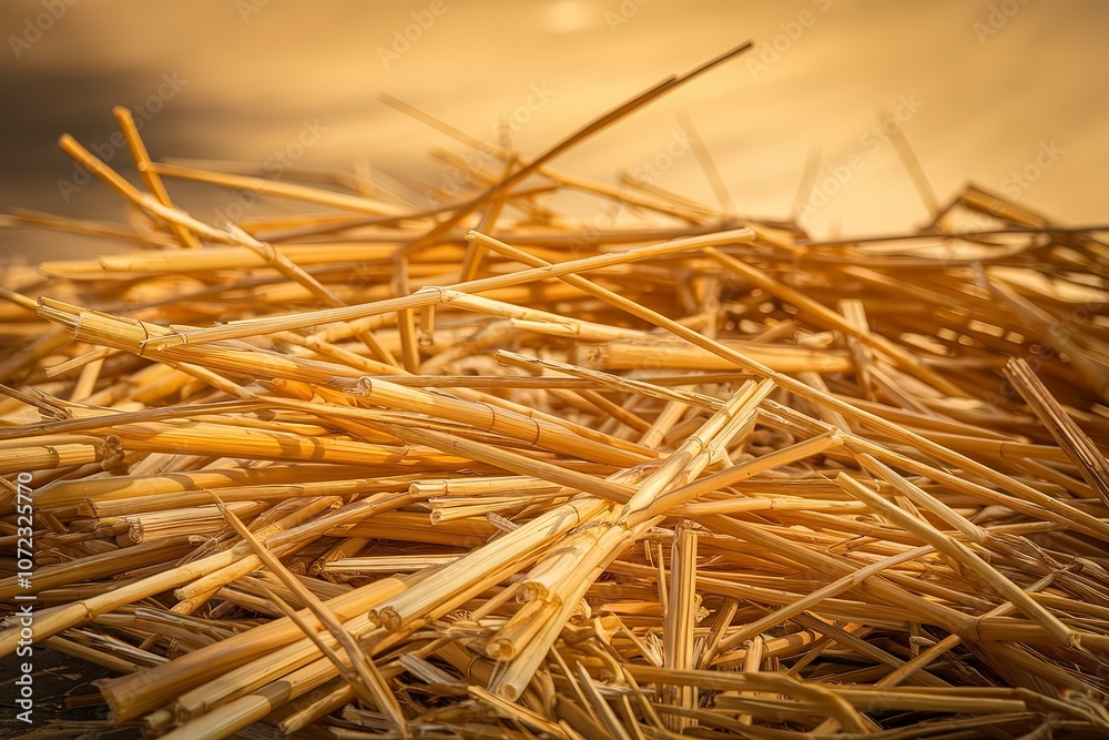 a pile of golden straw or hay a pile of golden straw or hay