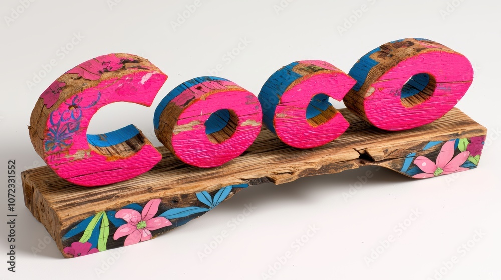 Obraz premium Vibrant Coco Tropical Design with Colorful Elements