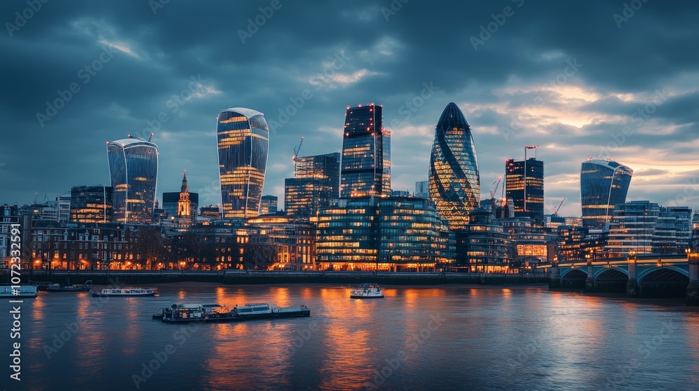 Urban Harmony, a skyline showcasing a blend of modern and classic architecture, bathed in the enchanting glow of twilight, capturing the essence of a vibrant city. Urban Harmony, a skyline showcasing a blend of modern and classic architecture, bathed in the enchanting glow of twilight, capturing the essence of a vibrant city.