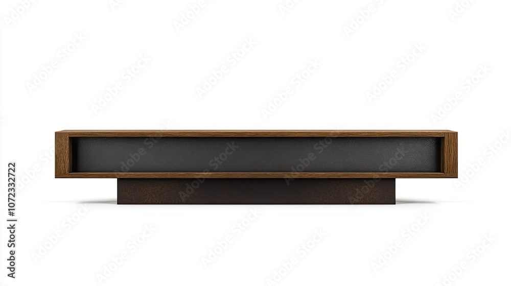 Blank rectangular billboard sign on isolated white background, ready for design or advertising mockup. Blank rectangular billboard sign on isolated white background, ready for design or advertising mockup.