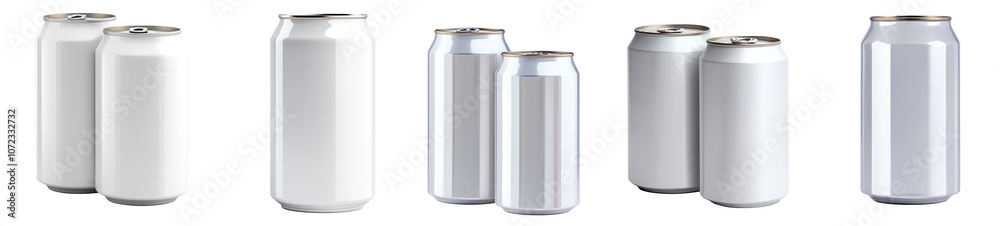 330 or 350 ml aluminum beverage drink soda can mockup set collection on transparent cutout background, PNG file. Mockup clipart template 330 or 350 ml aluminum beverage drink soda can mockup set collection on transparent cutout background, PNG file. Mockup clipart template