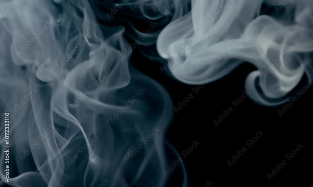 calm silver smoke drifting through the black void calm silver smoke drifting through the black void