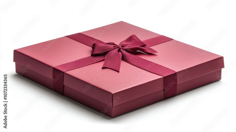 Elegant Red Gift Box with Ribbon for Special Occasions Elegant Red Gift Box with Ribbon for Special Occasions