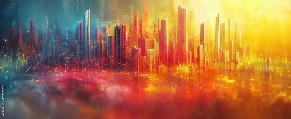 dynamic infographic showcasing big data analytics featuring colorful graphs and charts on an abstract backdrop illustrating the distribution of data across various business categories dynamic infographic showcasing big data analytics featuring colorful graphs and charts on an abstract backdrop illustrating the distribution of data across various business categories
