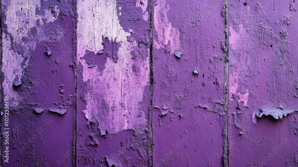 Obraz premium Wheatpaste Purple color poster style texture background