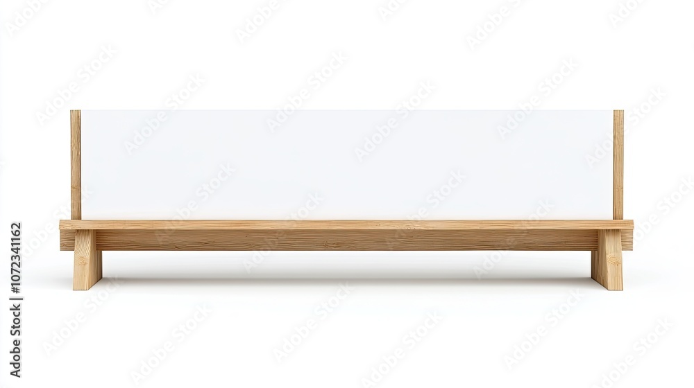 Horizontal empty billboard sign on white background, spacious and ideal for showcasing various design options. Horizontal empty billboard sign on white background, spacious and ideal for showcasing various design options.