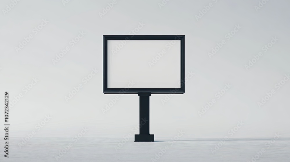 Isolated blank billboard sign on a white backdrop, giving ample room for creative customization. Isolated blank billboard sign on a white backdrop, giving ample room for creative customization.