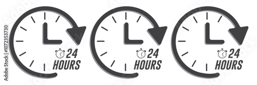 24 hours service icon