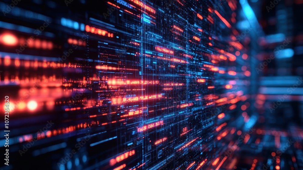 This digital background is suitable for tech processes, neural networks, stocks, data transfers, data encryption, sound and graphic presentations, science, and education, among others. This digital background is suitable for tech processes, neural networks, stocks, data transfers, data encryption, sound and graphic presentations, science, and education, among others.