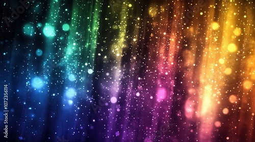 Abstract Gradient Background with Stars and Grainy Texture