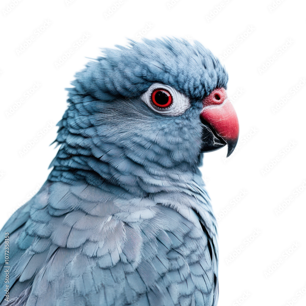 Obraz premium Vibrant Blue Parrot Portrait