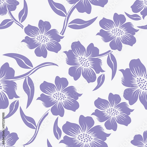 Cute feminine watercolor seamless pattern with wildflowers.hand drawn