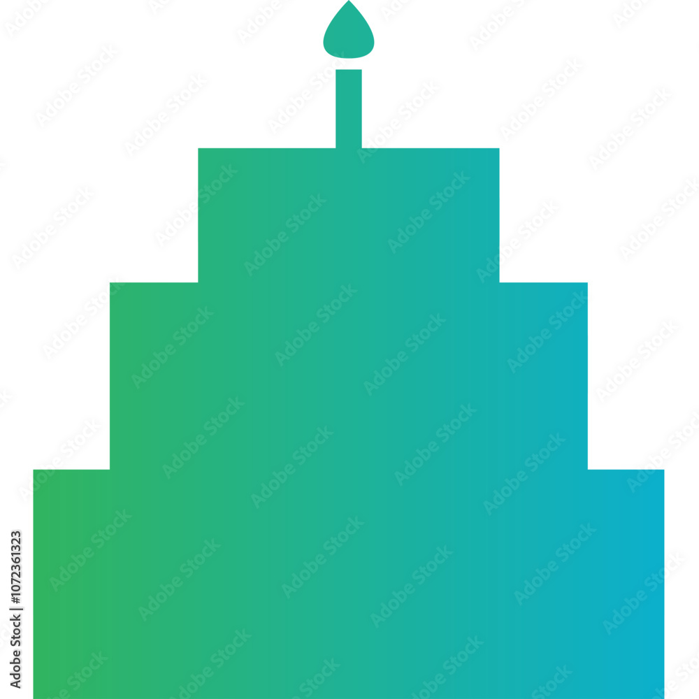Happy birthday single vector icon Happy birthday single vector icon