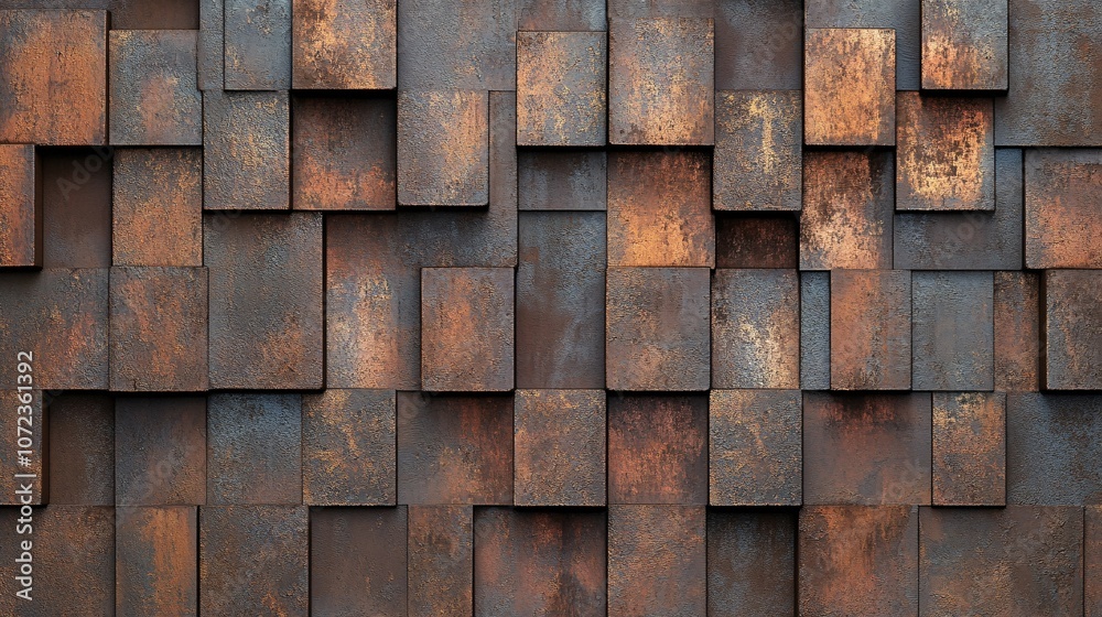 Rusty Metal Squares and Rectangles Texture Rusty Metal Squares and Rectangles Texture