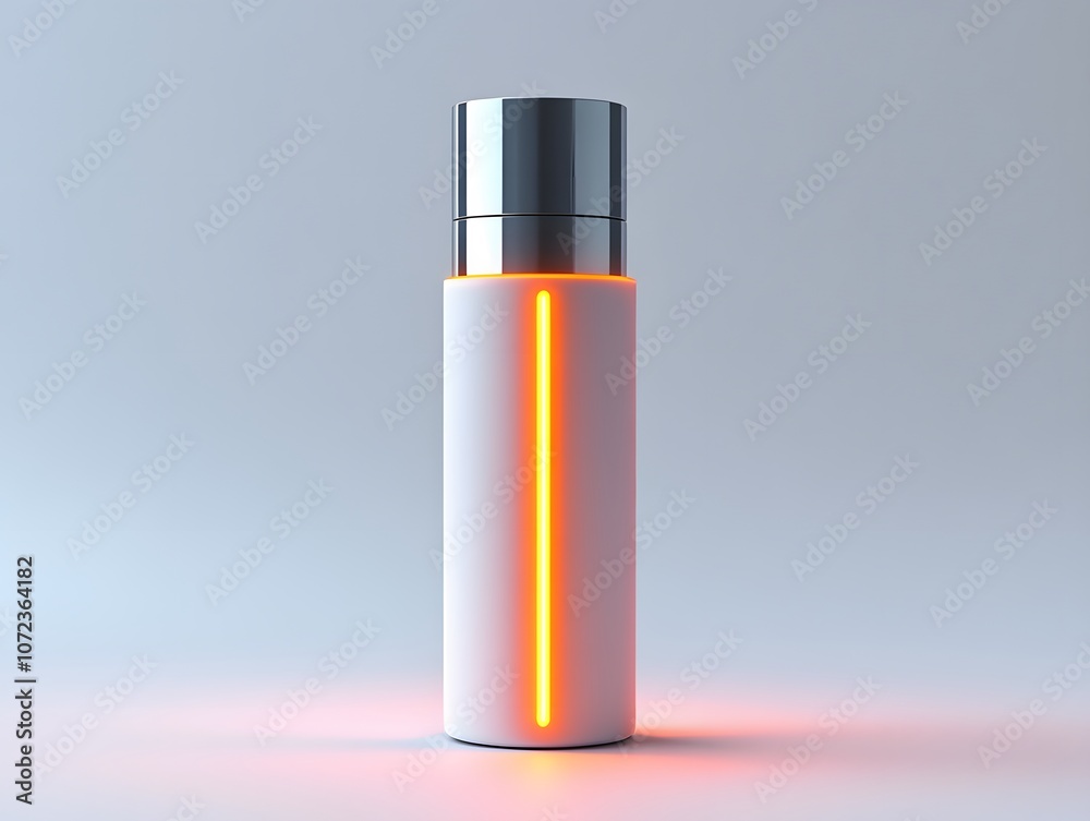 Modern Stylish Thermos with Orange Light Feature