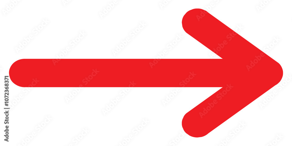 Red long arrow icon vector . Long arrow pointing left .Red arrow icon. long arrow isolated on white background. Red long arrow icon vector . Long arrow pointing left .Red arrow icon. long arrow isolated on white background.