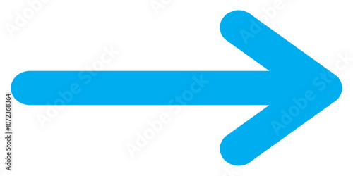 Set long blue  arrow icon vector . blue long arrow icon set. long arrow icon setBlue long arrow vector icon set. Blue long arrow pointing to the right. Straight long arrow icon, right thin line, blue 
