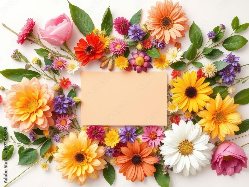 Mock-up scene. Blank paper greeting card, invitation. Decorative floral composition. Mock-up scene. Blank paper greeting card, invitation. Decorative floral composition.