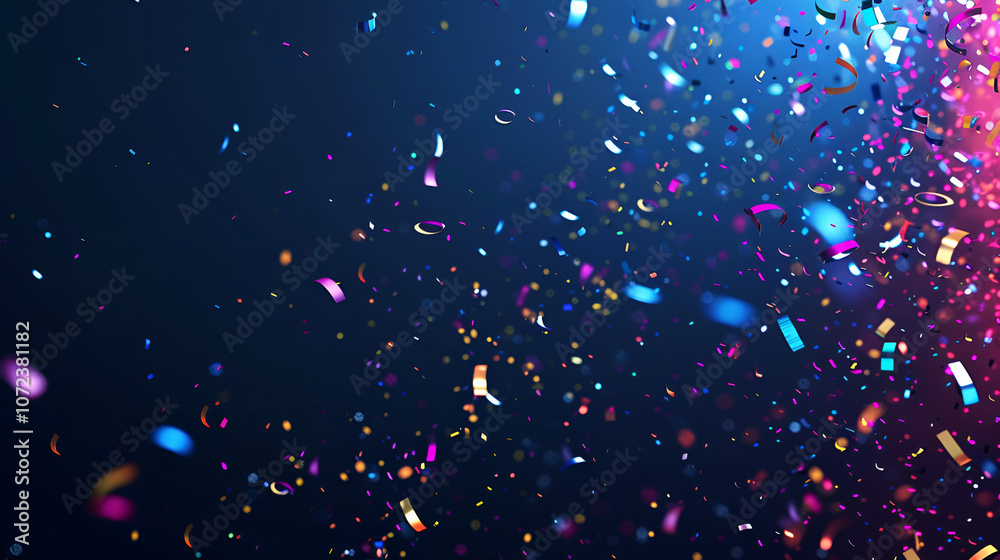 A dark background with the text HAPPY NEW YEAR 2025 displayed in colorful Banner template A dark background with the text HAPPY NEW YEAR 2025 displayed in colorful Banner template
