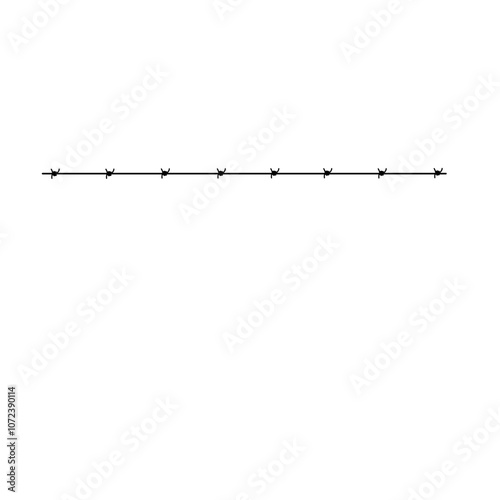 Barbed Wire Silhouette