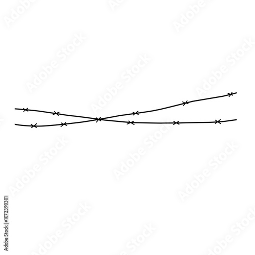 Barbed Wire Silhouette