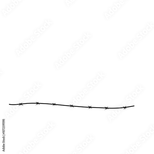 Barbed Wire Silhouette