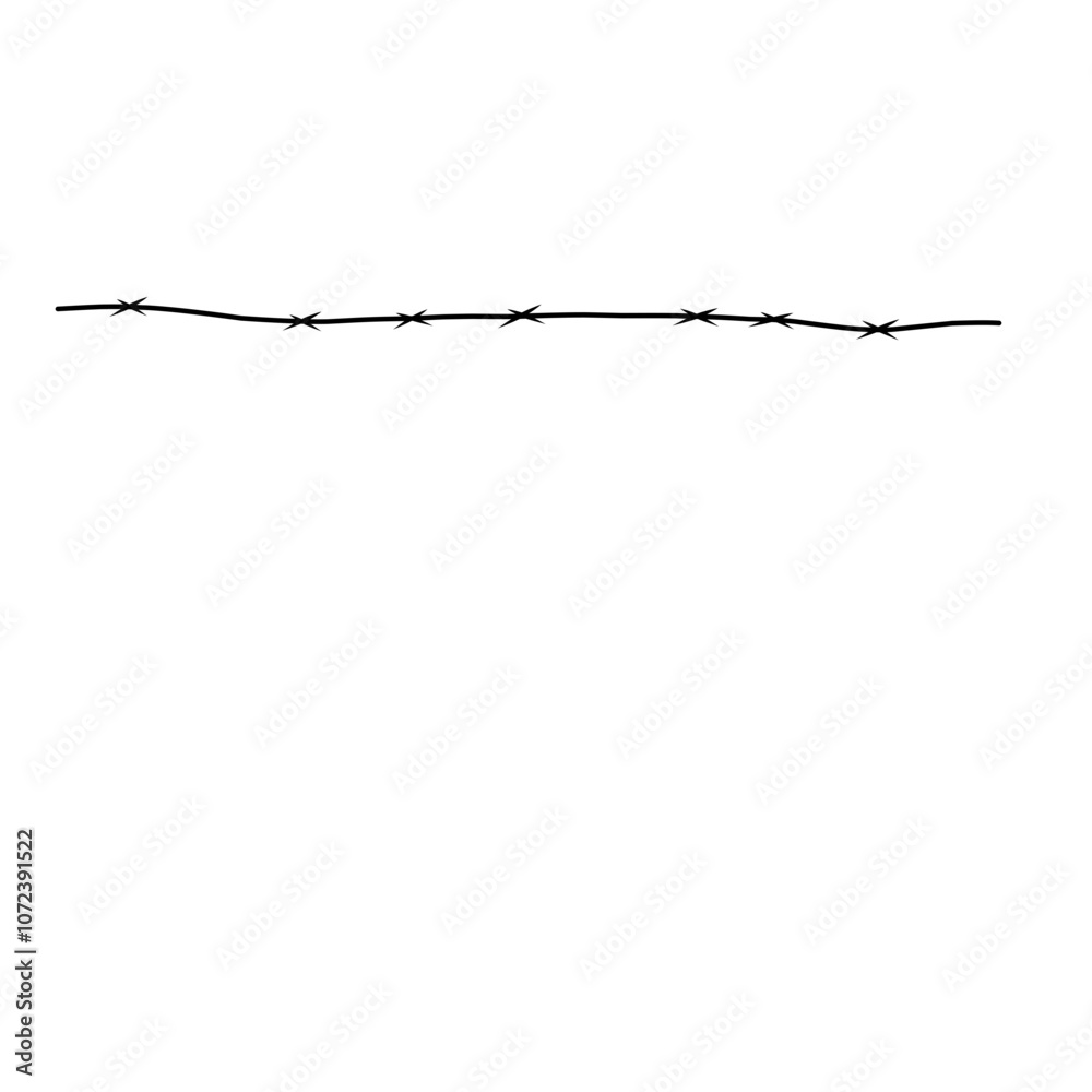 Barbed Wire Silhouette