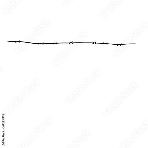 Barbed Wire Silhouette