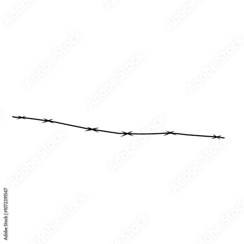 Barbed Wire Silhouette