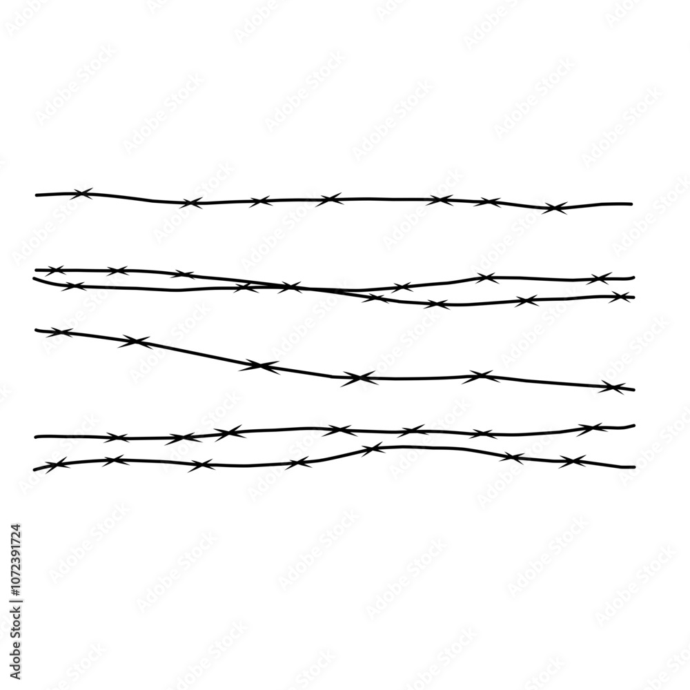 Barbed Wire Silhouette Barbed Wire Silhouette