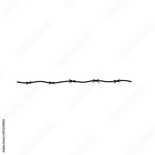 Barbed Wire Silhouette