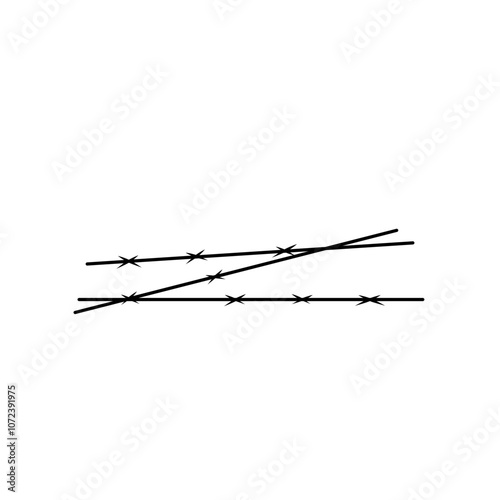 Barbed Wire Silhouette