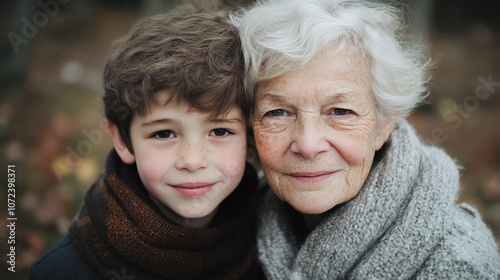 Grandparents with grandchildren sharing moments.