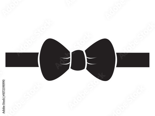 Black Bowtie Vector Graphic