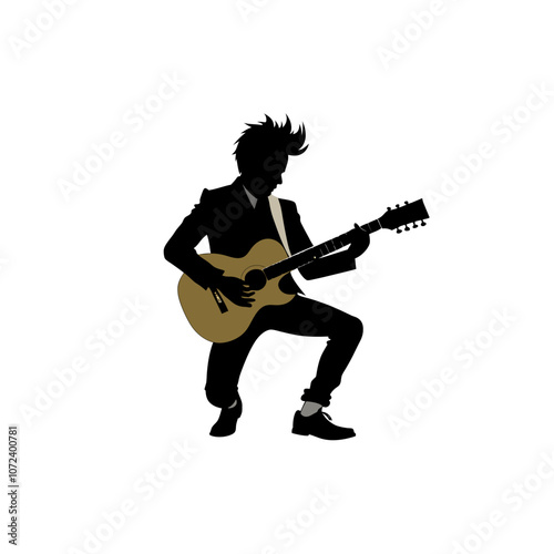 Guitarist silhouette