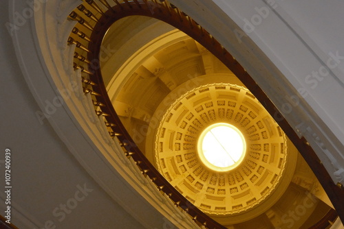 spiral staircase in the church