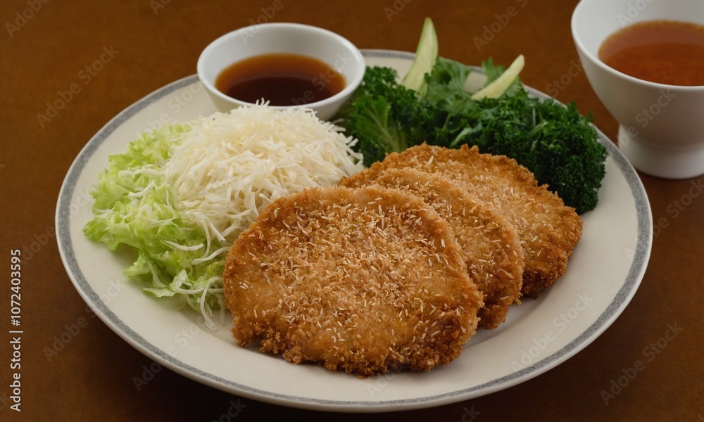 맛있는 돈가스 사진 소스 밥 바삭하고 맛있어보인다