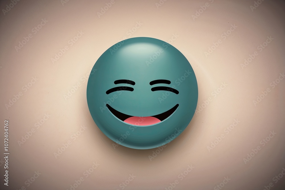 Three-Dimensional Napping Face Emoticon - Dozing Off Smiley Character Illustration Three-Dimensional Napping Face Emoticon - Dozing Off Smiley Character Illustration