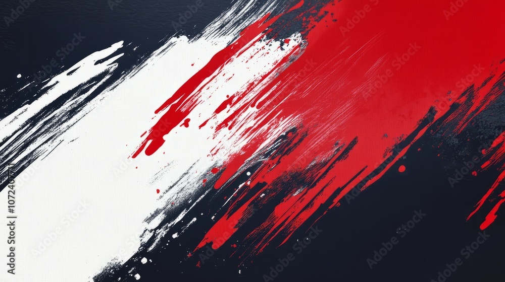 painted background with red black and white colours