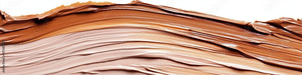 A sample of the texture of a makeup base. cream, concealer, paint smear isolated on white background. A sample of the texture of a makeup base. cream, concealer, paint smear isolated on white background.