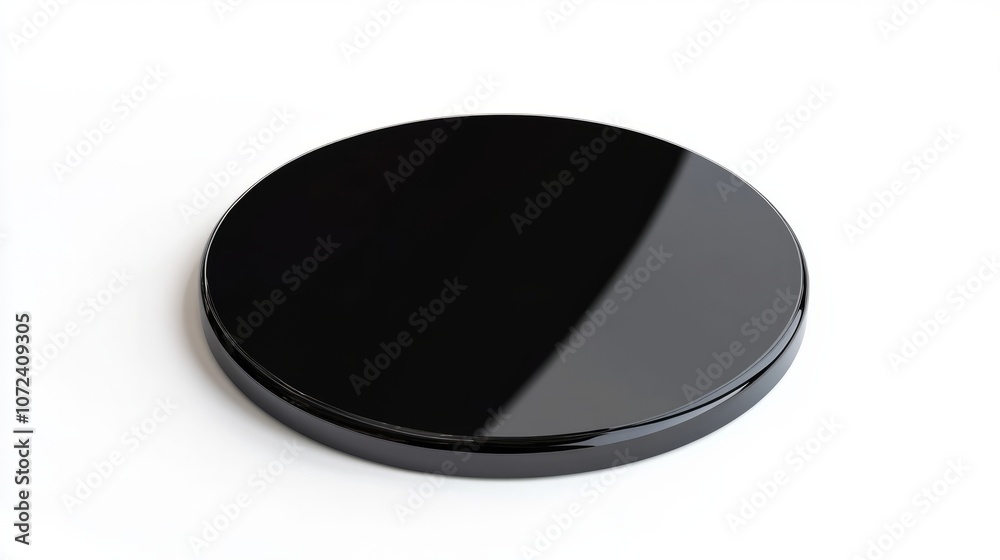 black vibrant button against white background black vibrant button against white background