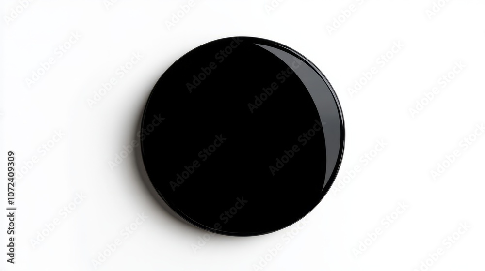 black vibrant button against white background black vibrant button against white background