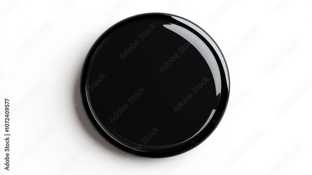 black vibrant button against white background black vibrant button against white background