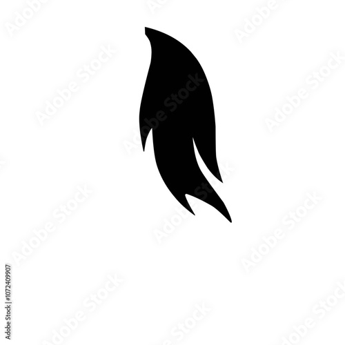 Horse tail silhouette 